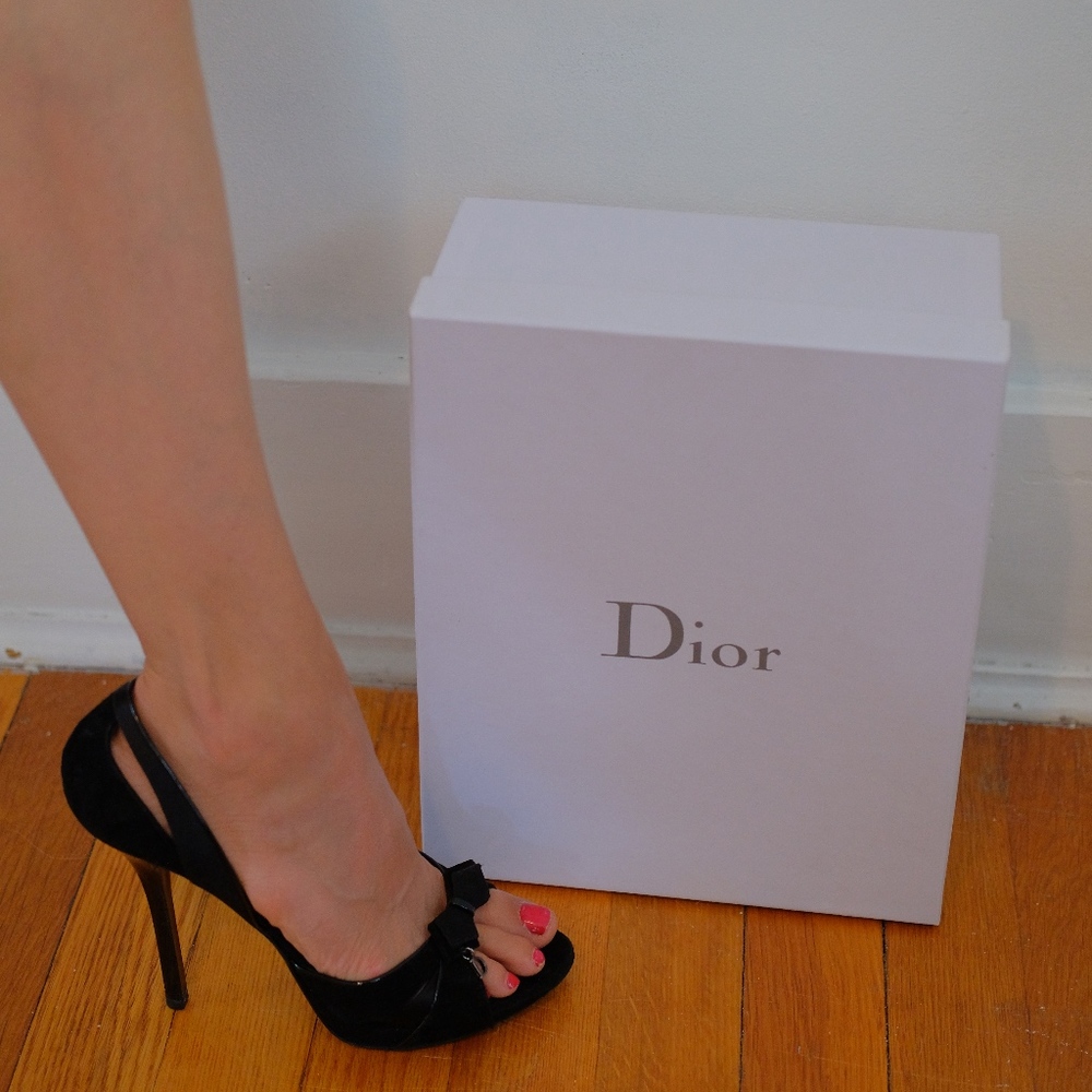 Christian Dior - DECO Dorsay Open Toe Heels
